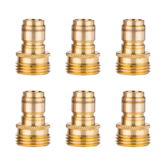 SurfaceMaxx Garden Hose Quick Connect Plugs - Set of 6