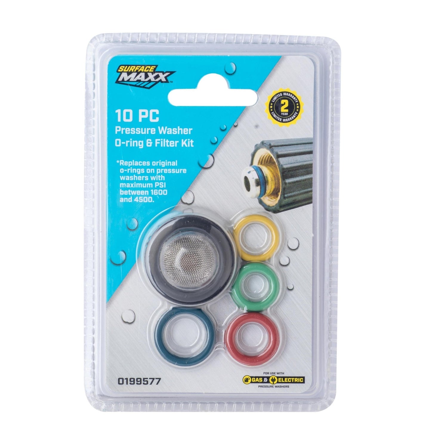 SurfaceMaxx 10 - ct Pressure Washer O - Ring and Filter Kit