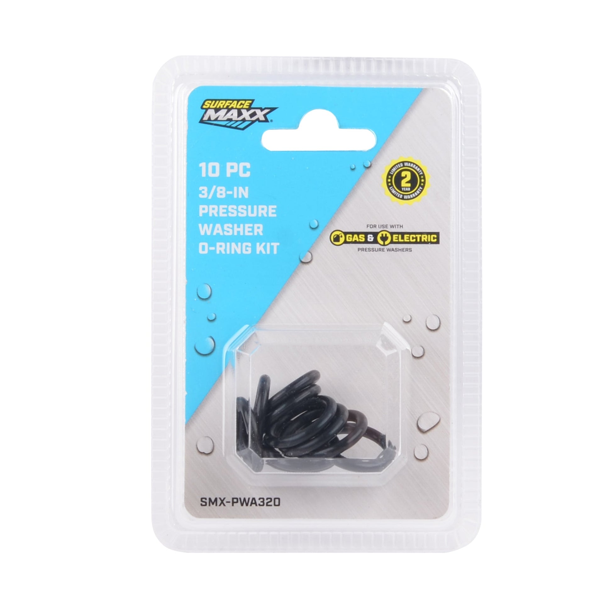 SurfaceMaxx 10 - pc 3/8 - in Pressure Washer O - Ring Kit