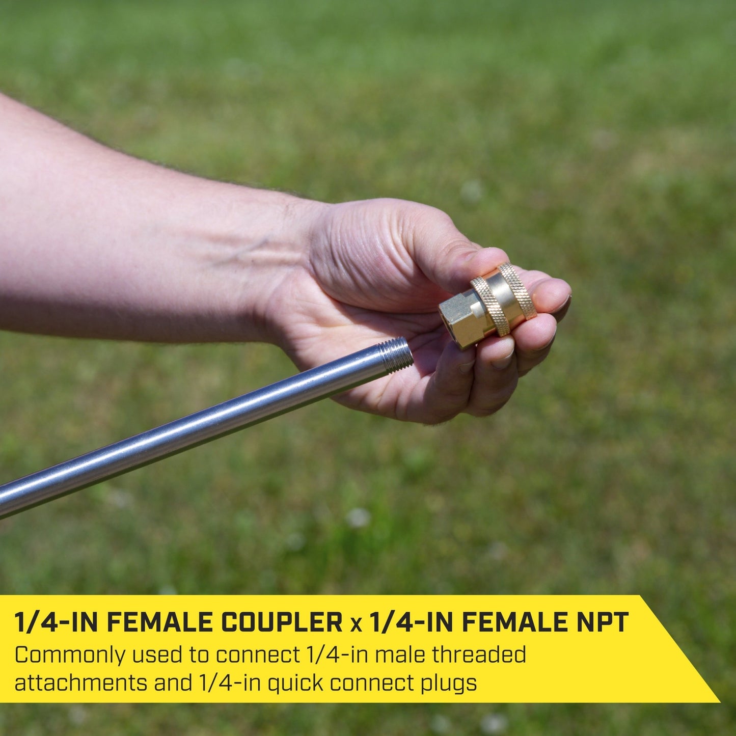 SurfaceMaxx 1/4 - in Female Coupler x 1/4 - in Female NPT