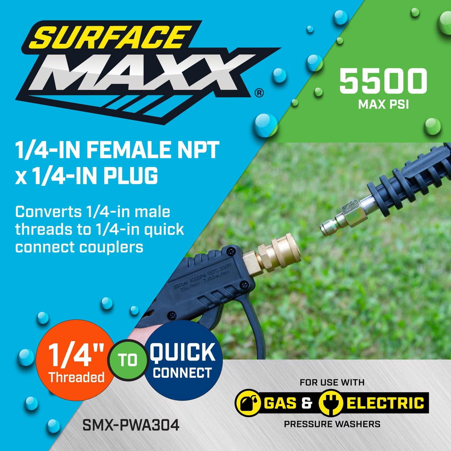 SurfaceMaxx 1/4 - in Female NPT x 1/4 - in Plug
