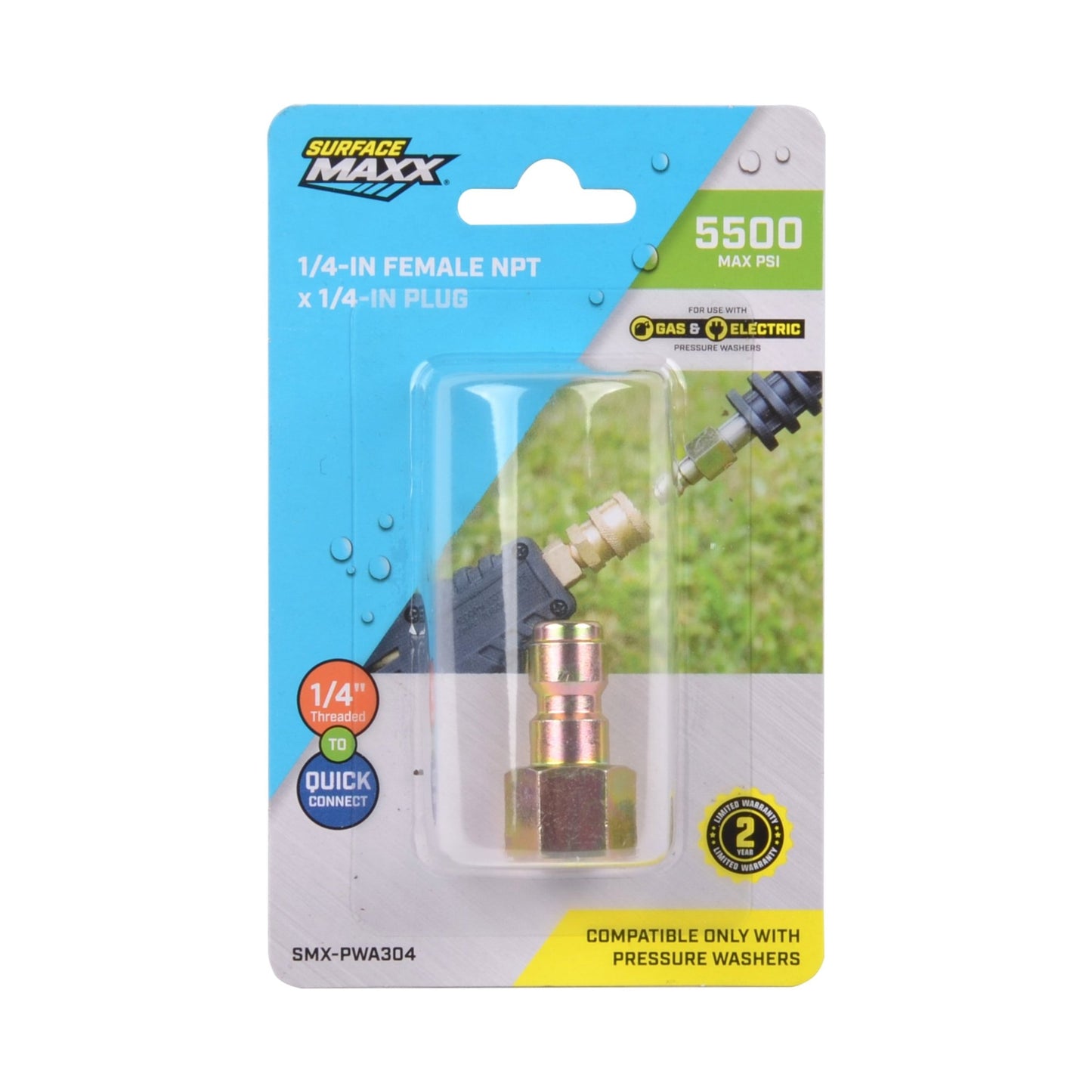 SurfaceMaxx 1/4 - in Female NPT x 1/4 - in Plug
