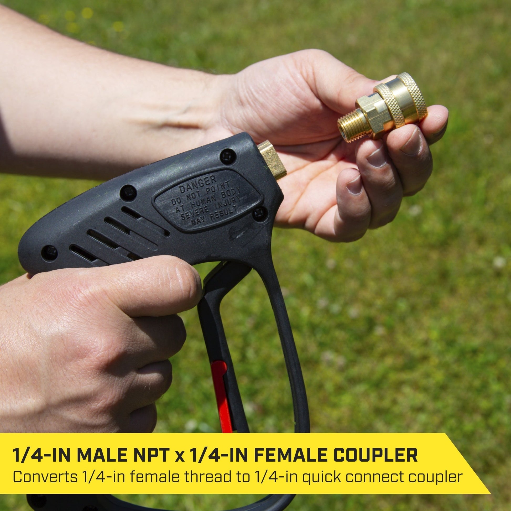 SurfaceMaxx 1/4 - in Male NPT x 1/4 - in Female Coupler