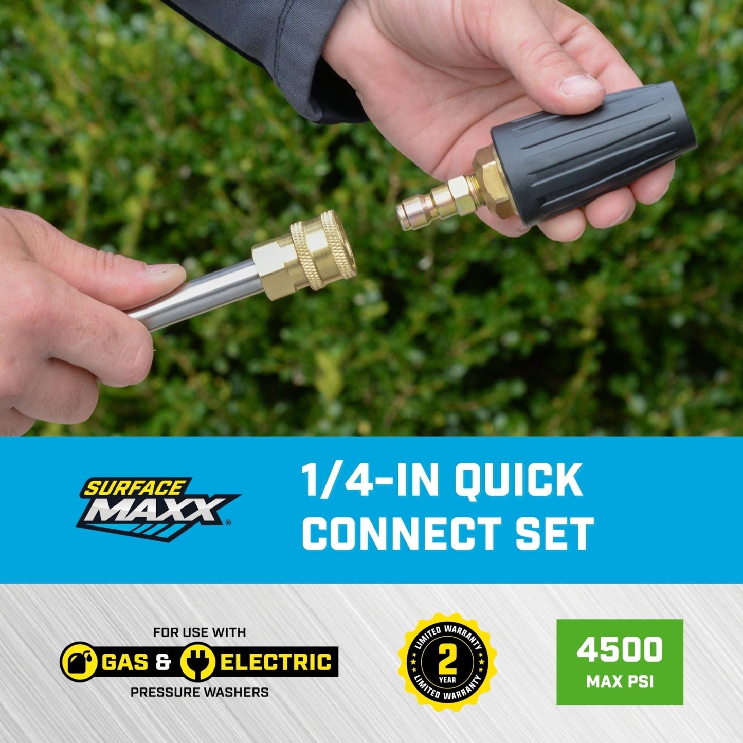 SurfaceMaxx 1/4 - in Quick Disconnect Set