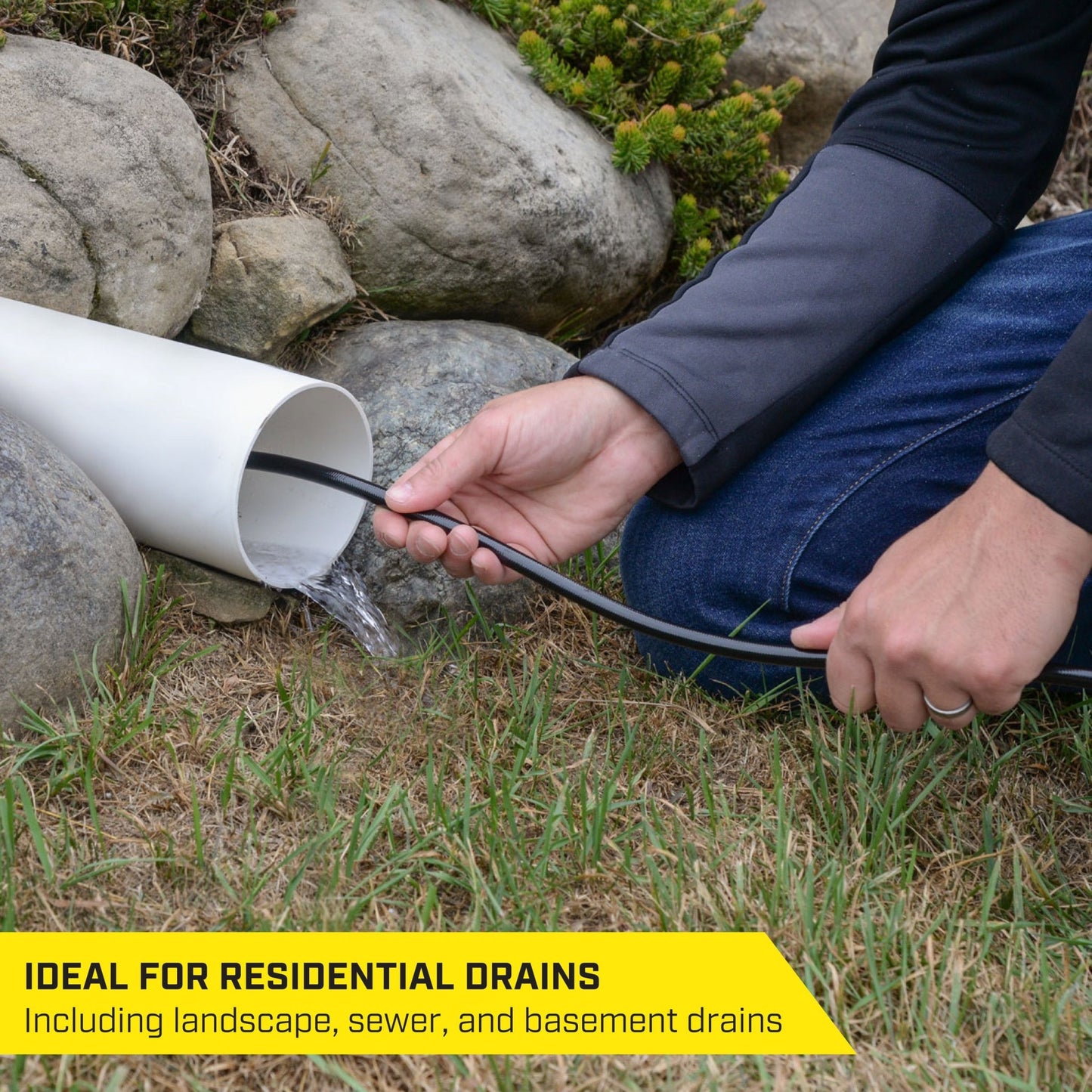 SurfaceMaxx 1/4 - in x 50 - ft Drain Cleaner Hose