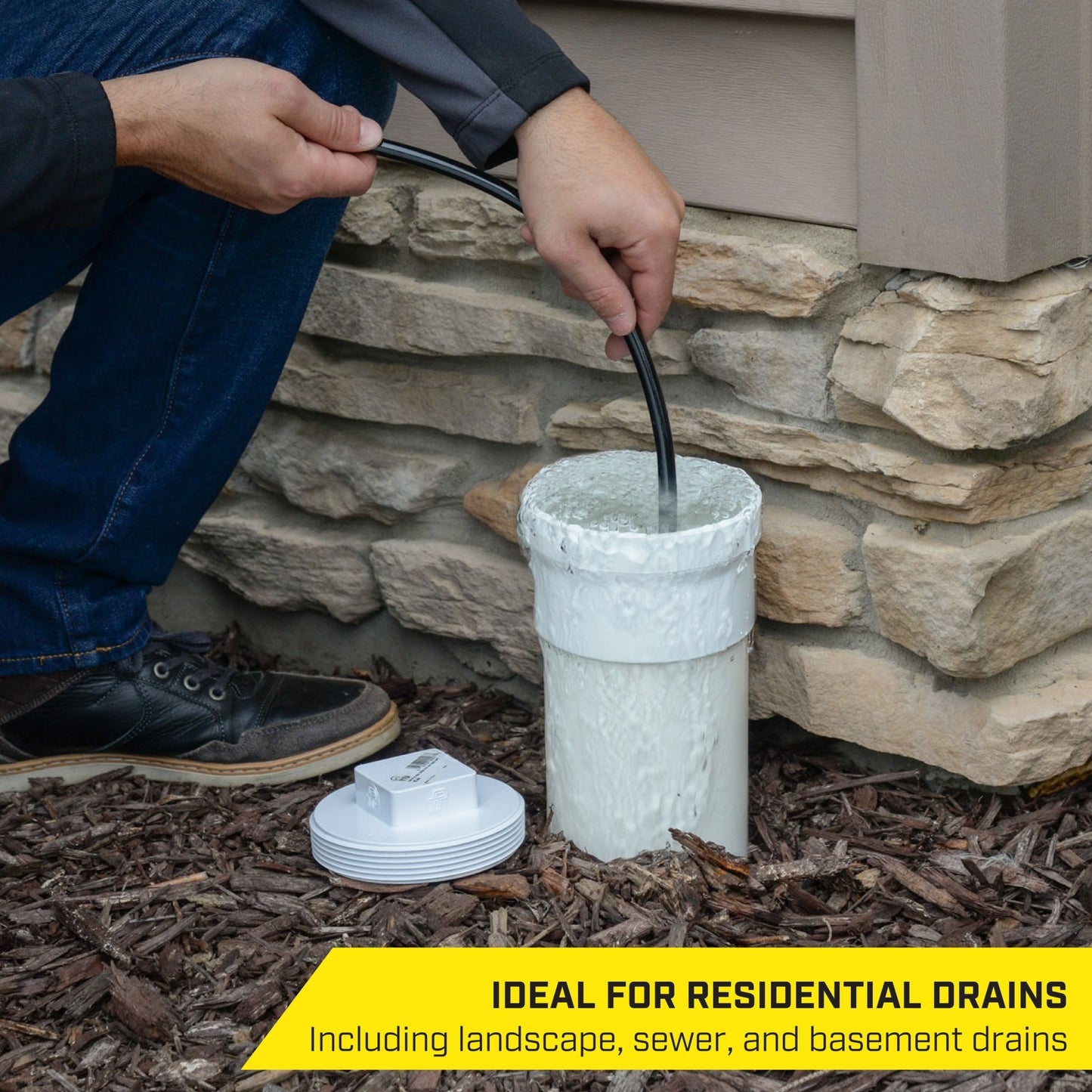 SurfaceMaxx 1/4 - in x 50 - ft Drain Cleaner Hose