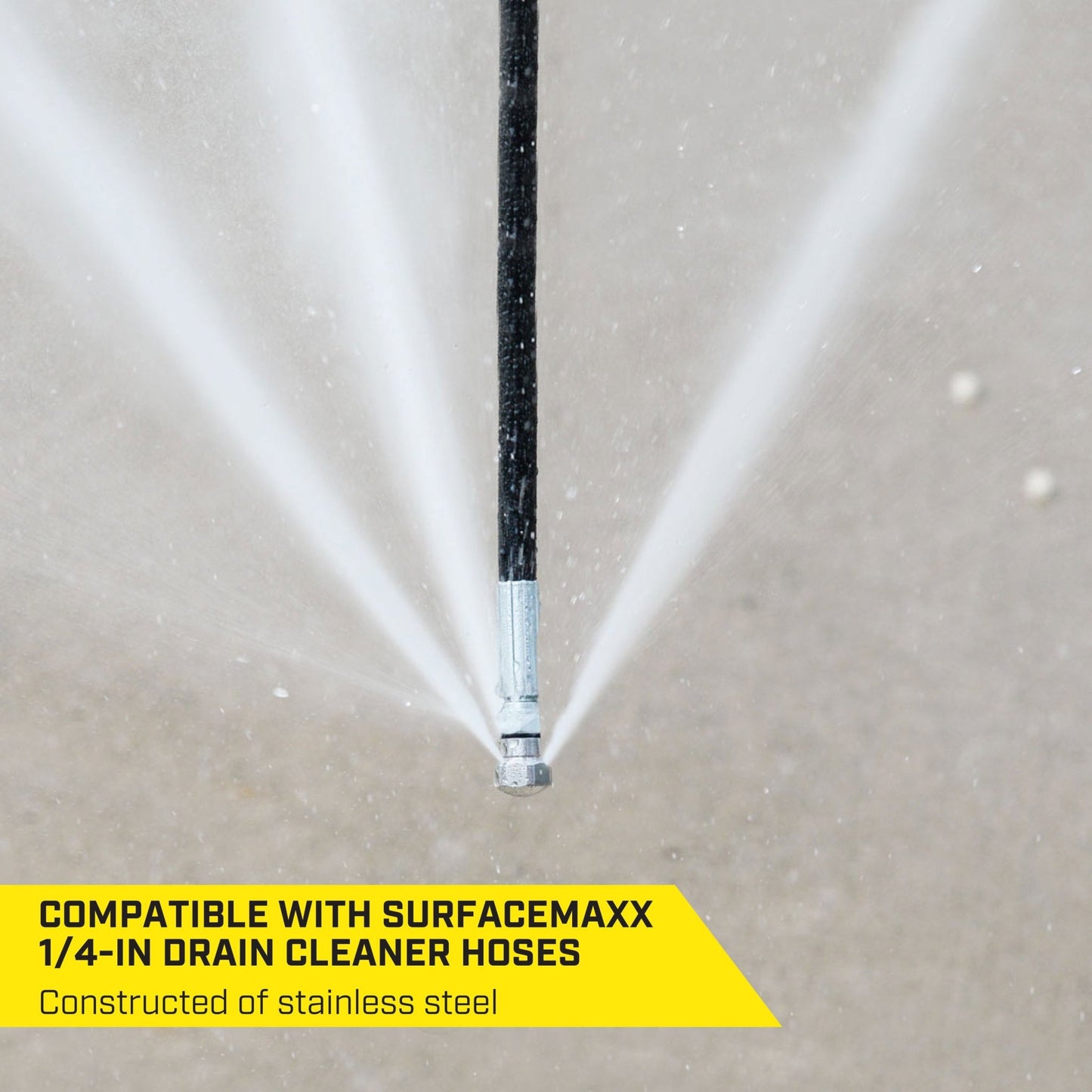 SurfaceMaxx 1/8 - in Drain Cleaner Hose Nozzle Set