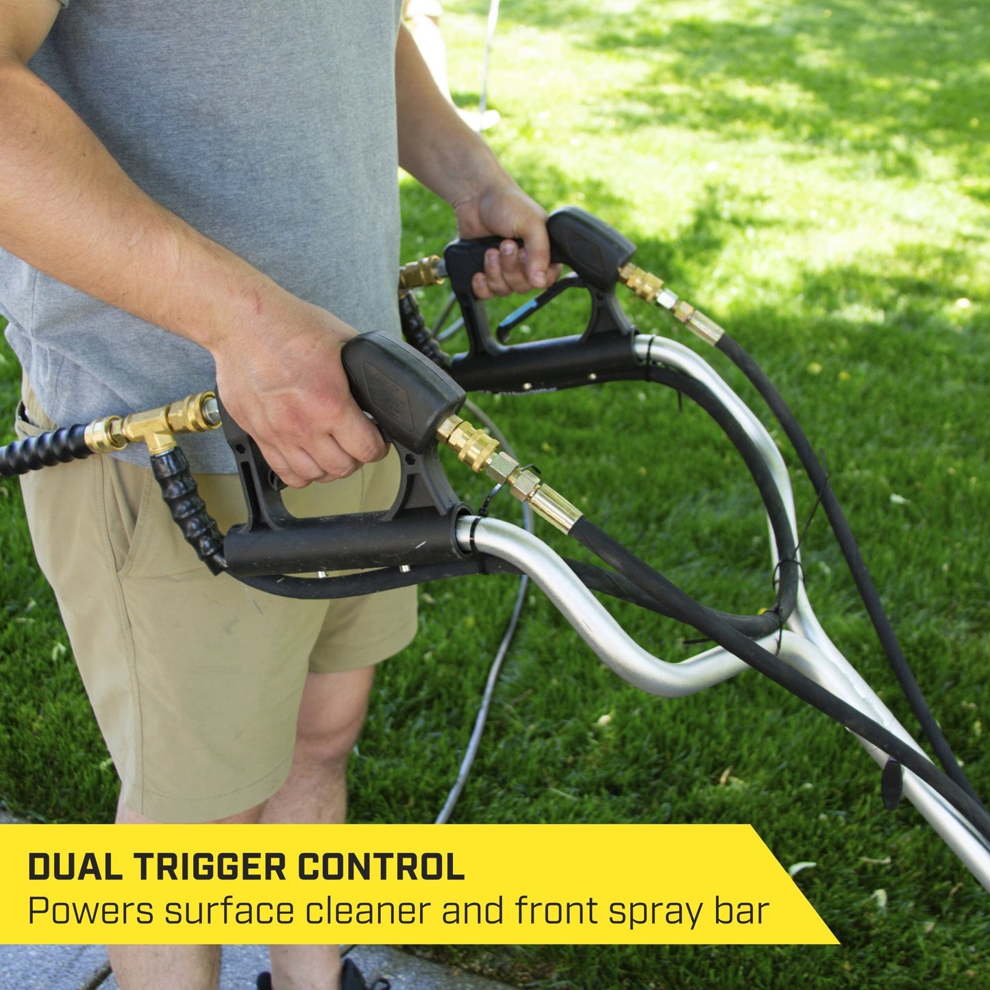 SurfaceMaxx 20 - inch Walk - Behind Surface Cleaner With Water Broom