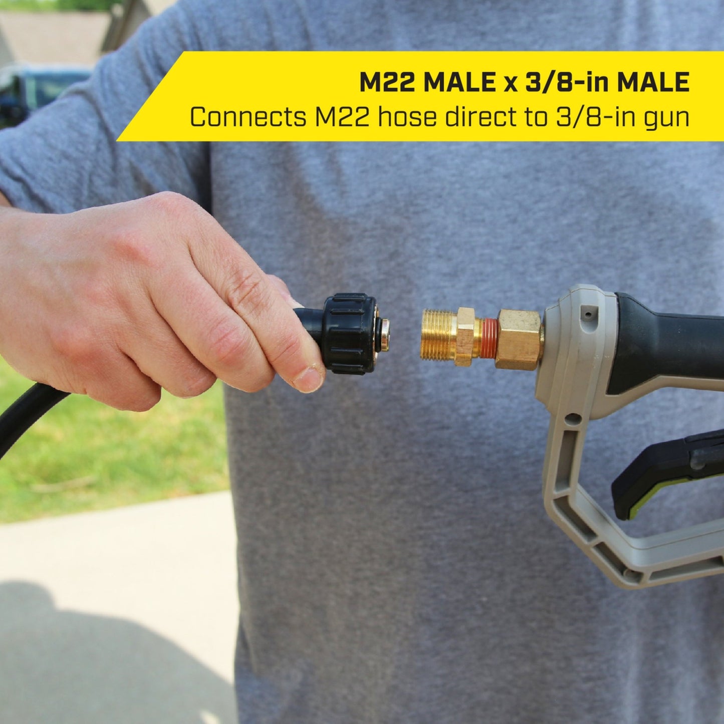 SurfaceMaxx 3/8 - in Male Pipe Thread x Male M - 22