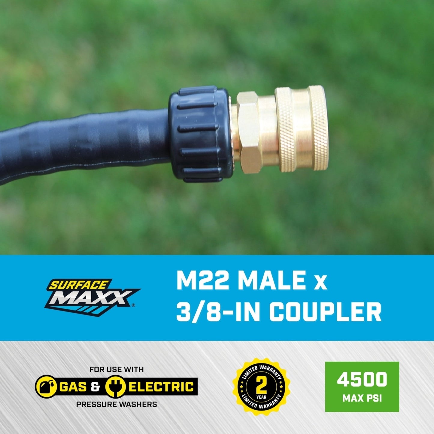 SurfaceMaxx 3/8 - in Quick Disconnect Coupler x Male M - 22