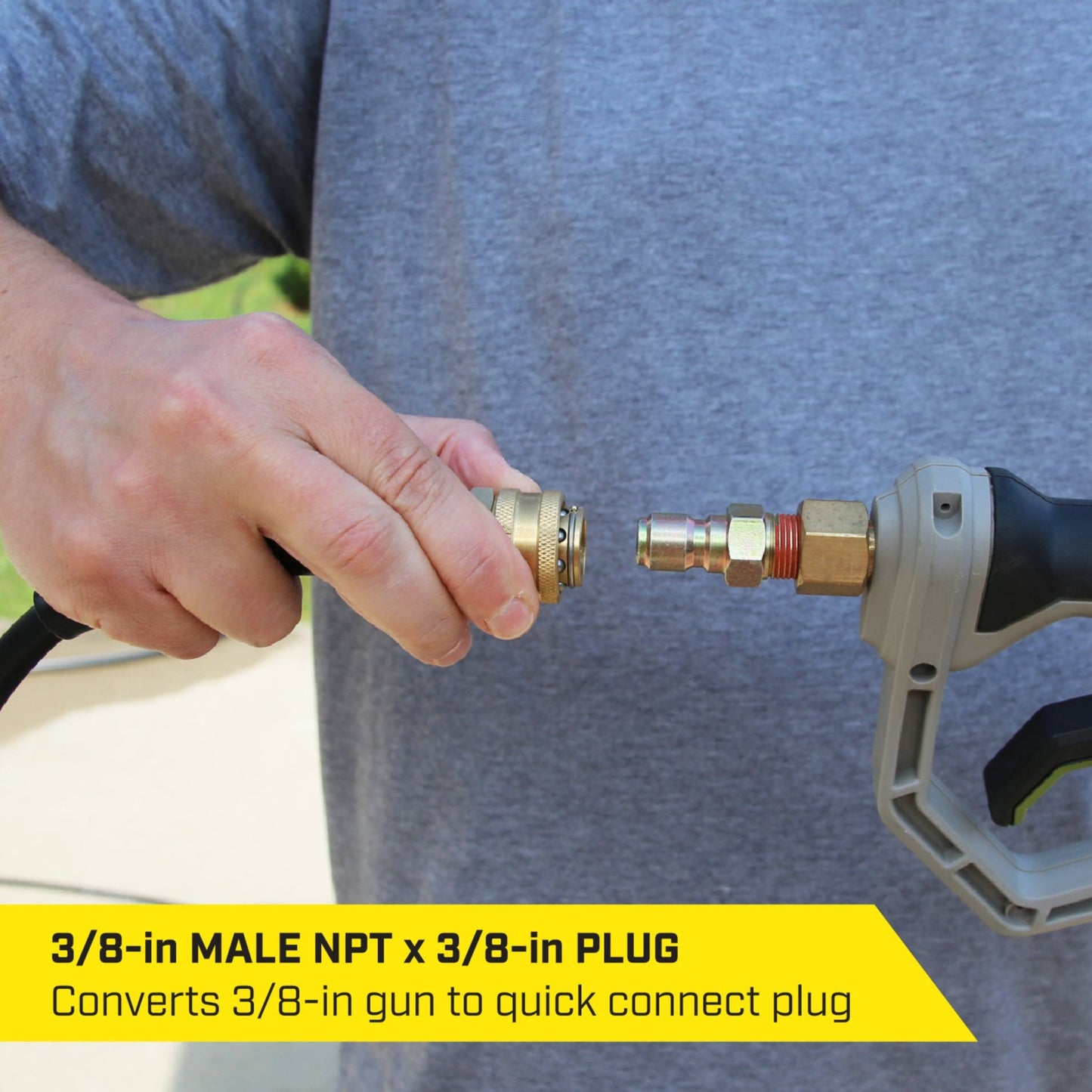 SurfaceMaxx 3/8 - in Quick Disconnect Plug x 3/8 - in