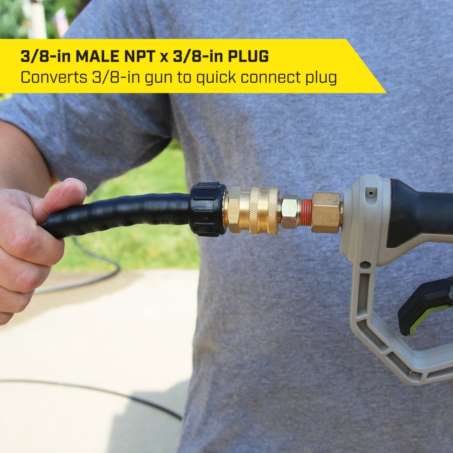 SurfaceMaxx 3/8 - in Quick Disconnect Plug x 3/8 - in