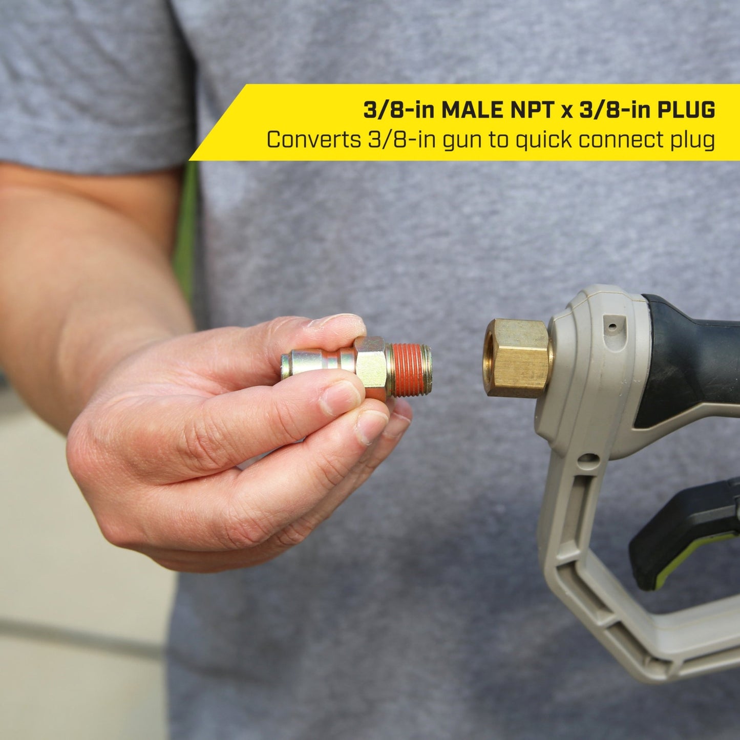 SurfaceMaxx 3/8 - in Quick Disconnect Plug x 3/8 - in