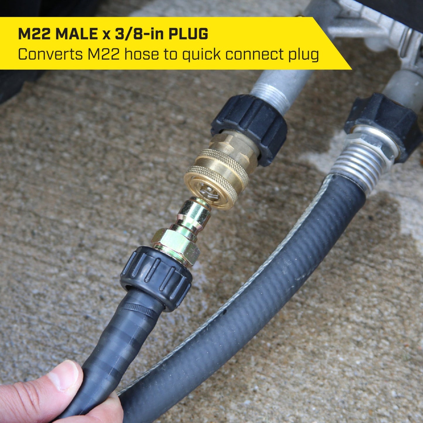 SurfaceMaxx 3/8 - in Quick Disconnect Plug x Male M - 22