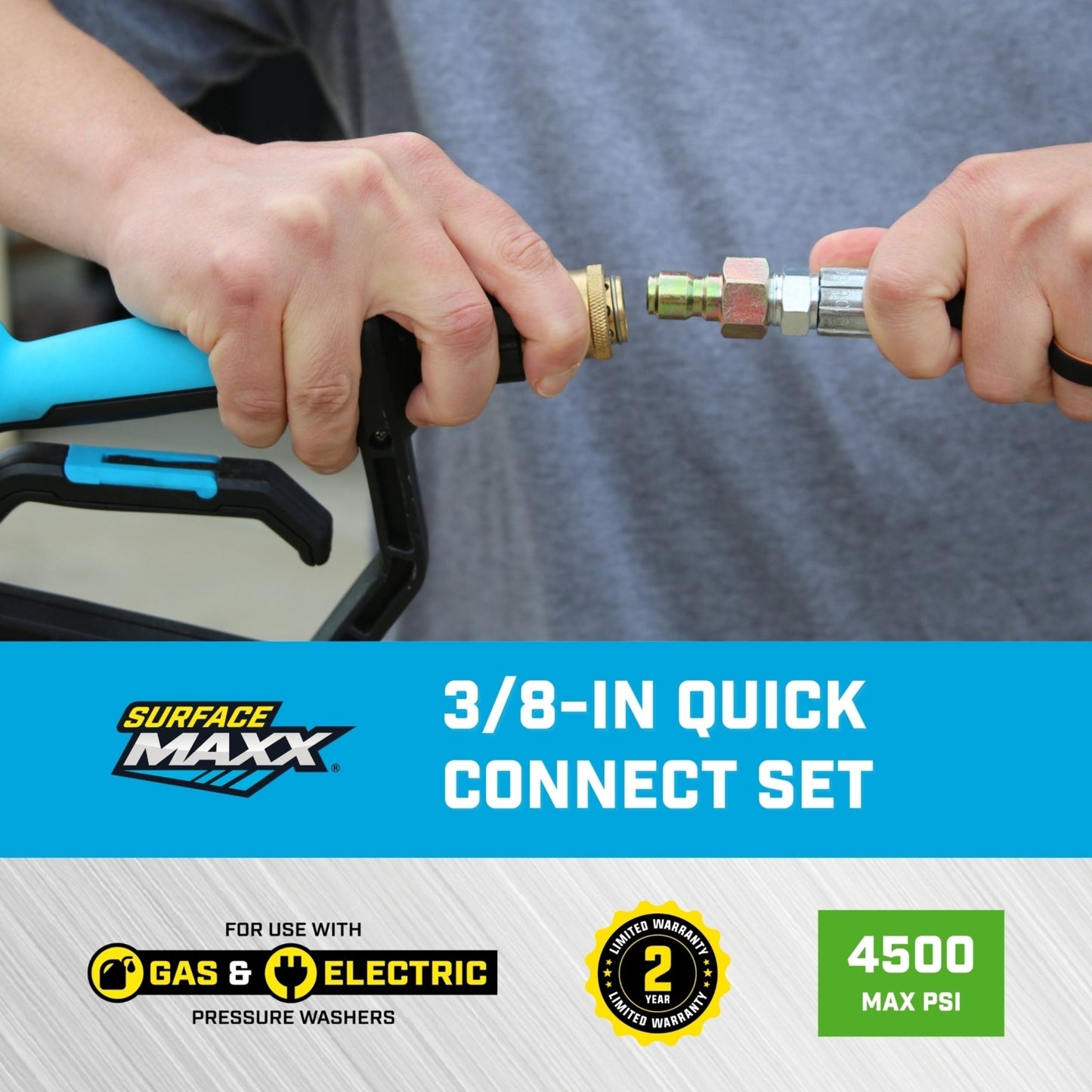 SurfaceMaxx 3/8 - in Quick Disconnect Set