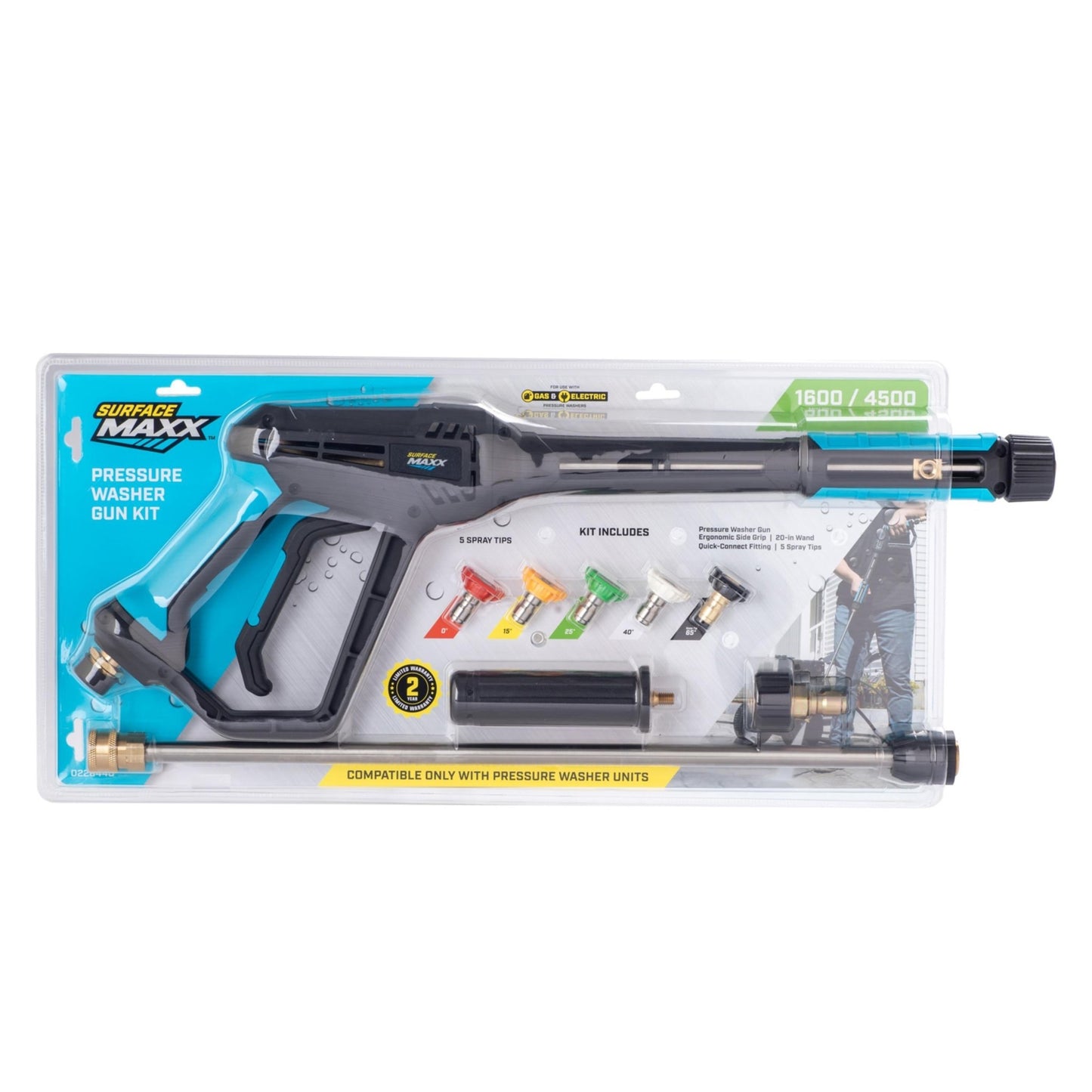 SurfaceMaxx 4500 - PSI Pressure Washer Spray Gun Kit