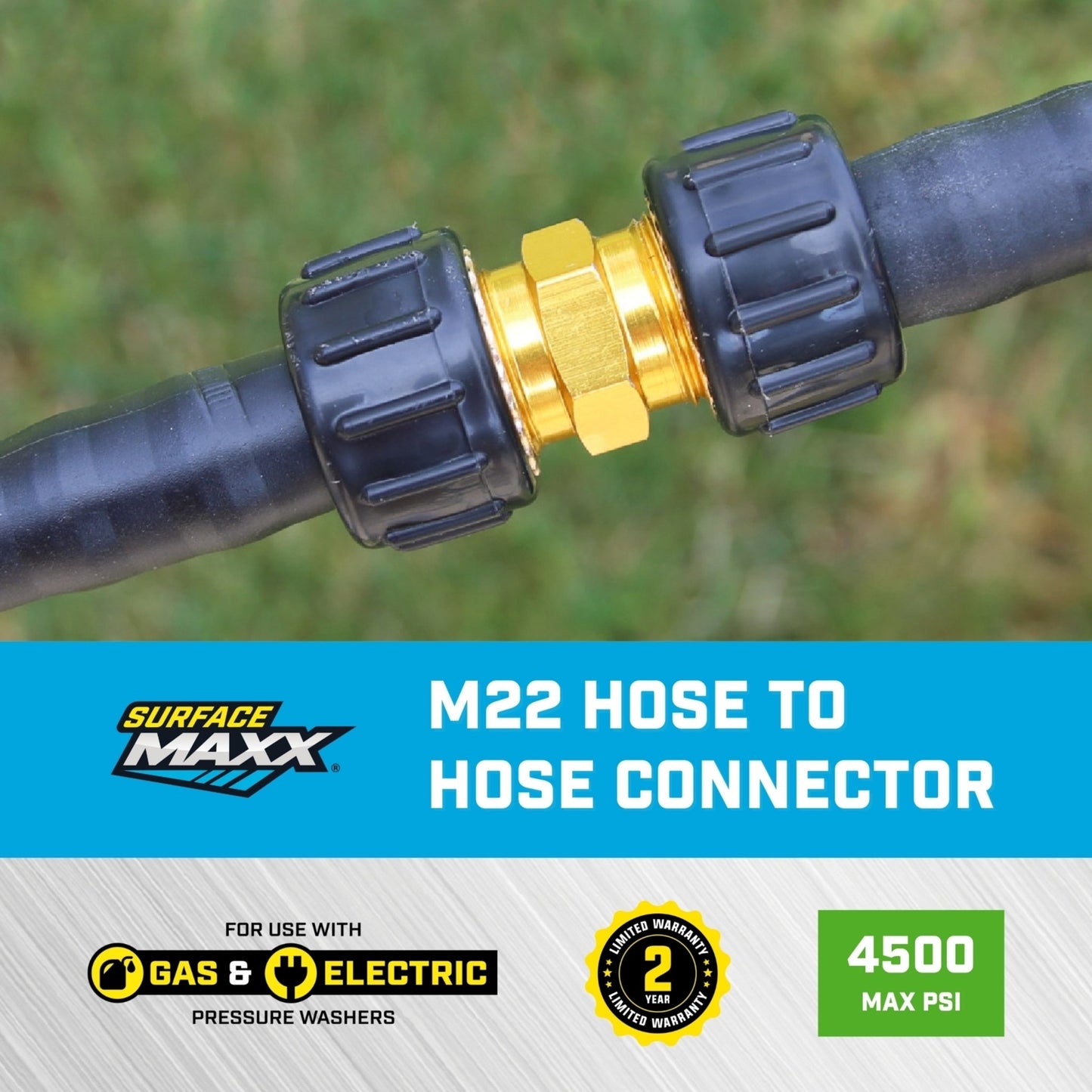SurfaceMaxx M - 22 Hose to Hose Connector