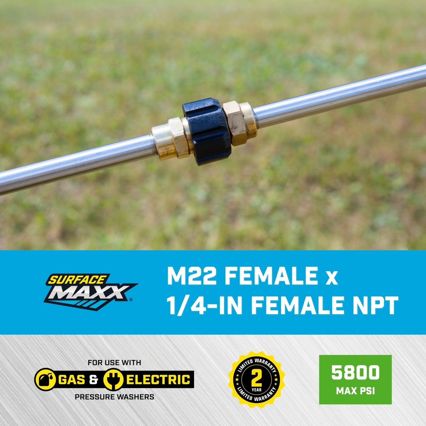 SurfaceMaxx M22 Female x 1/4 - in Female NPT