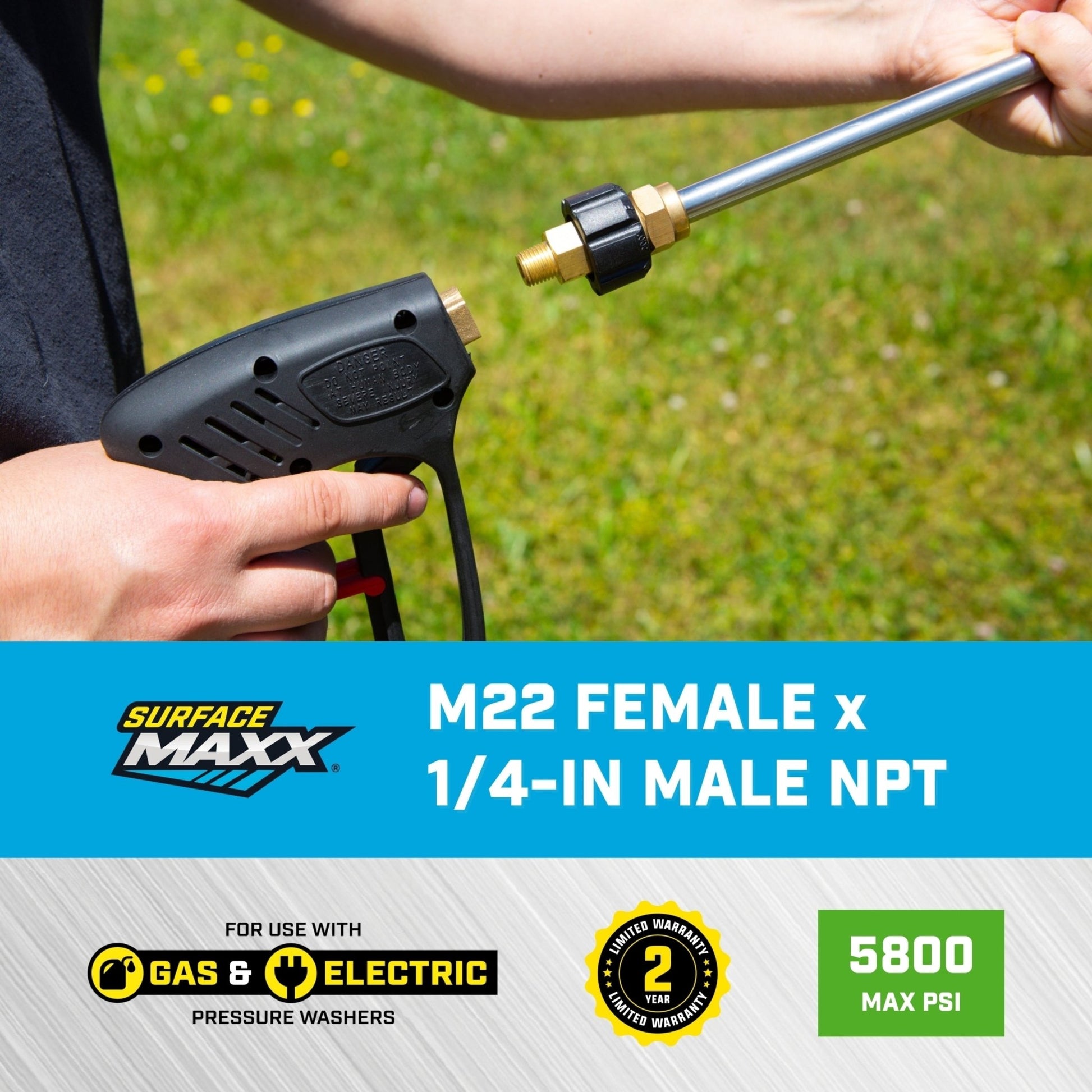 SurfaceMaxx M22 Female x 1/4 - in Male NPT
