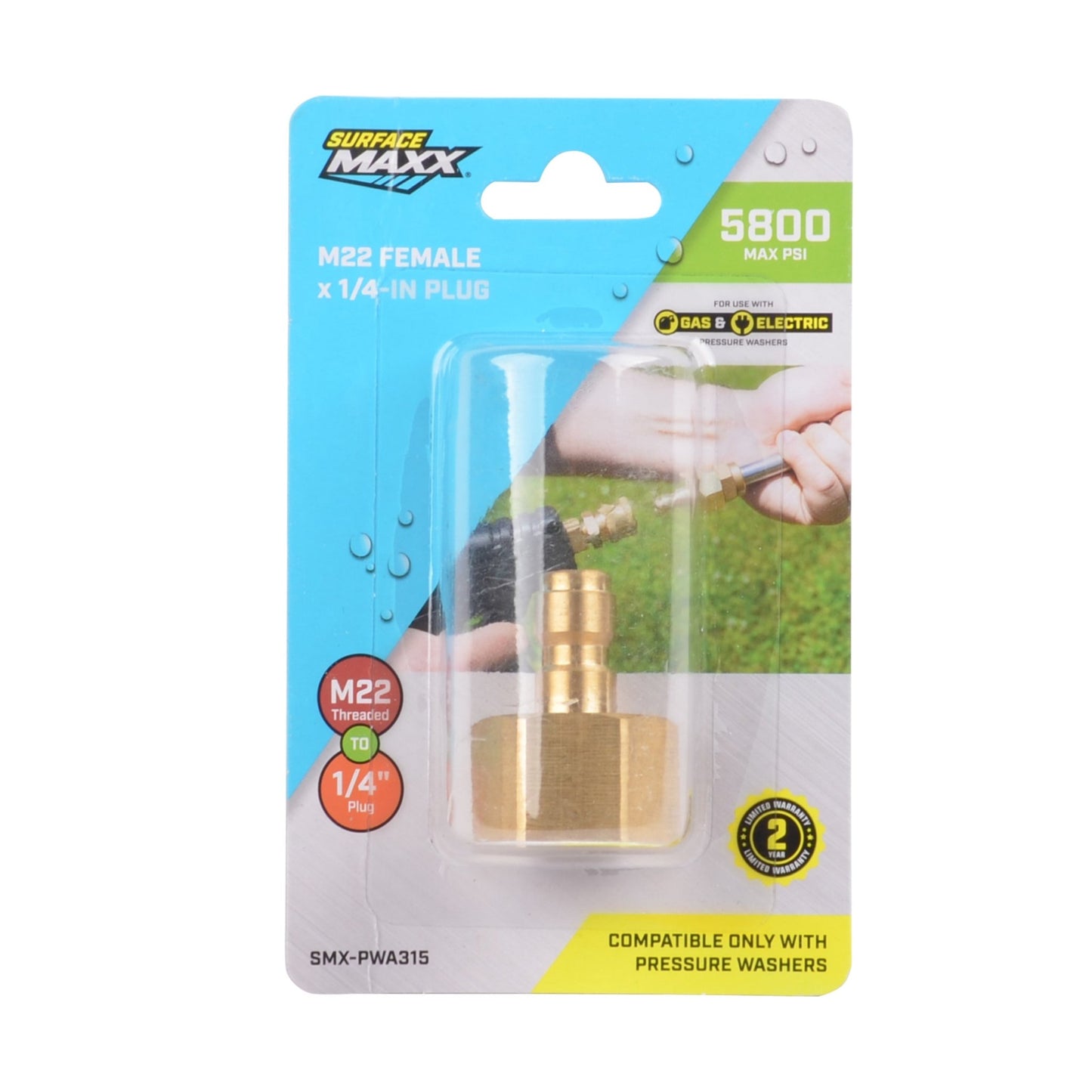 SurfaceMaxx M22 Female x 1/4 - in Plug