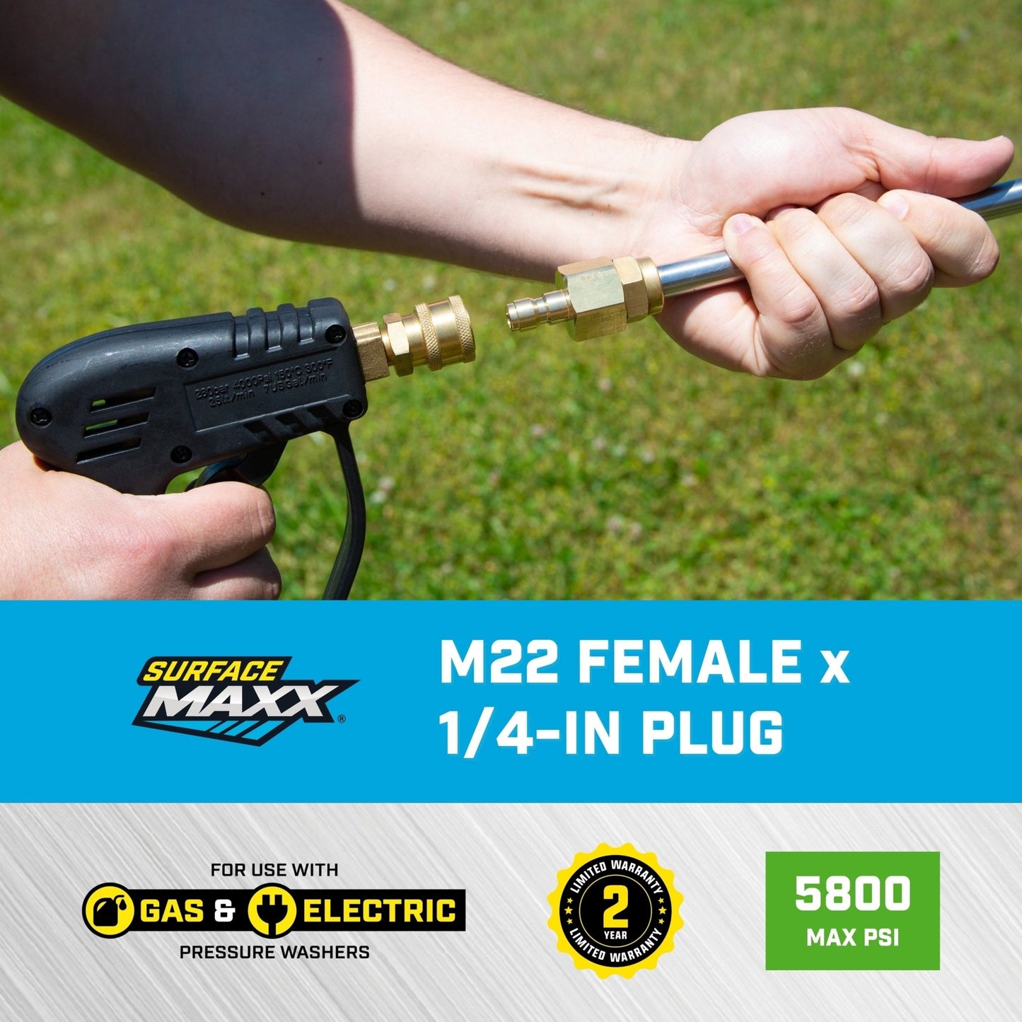 SurfaceMaxx M22 Female x 1/4 - in Plug