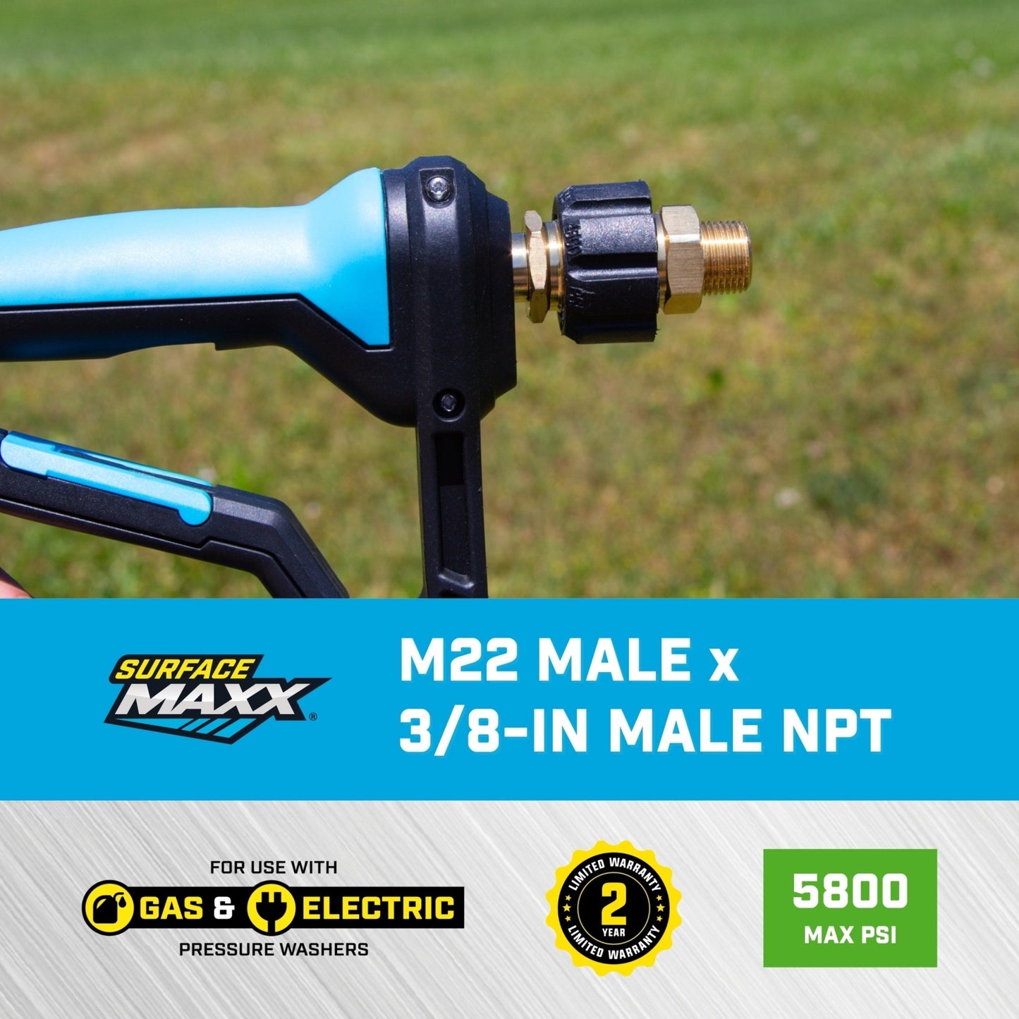 SurfaceMaxx M22 Female x 3/8 - in Male NPT