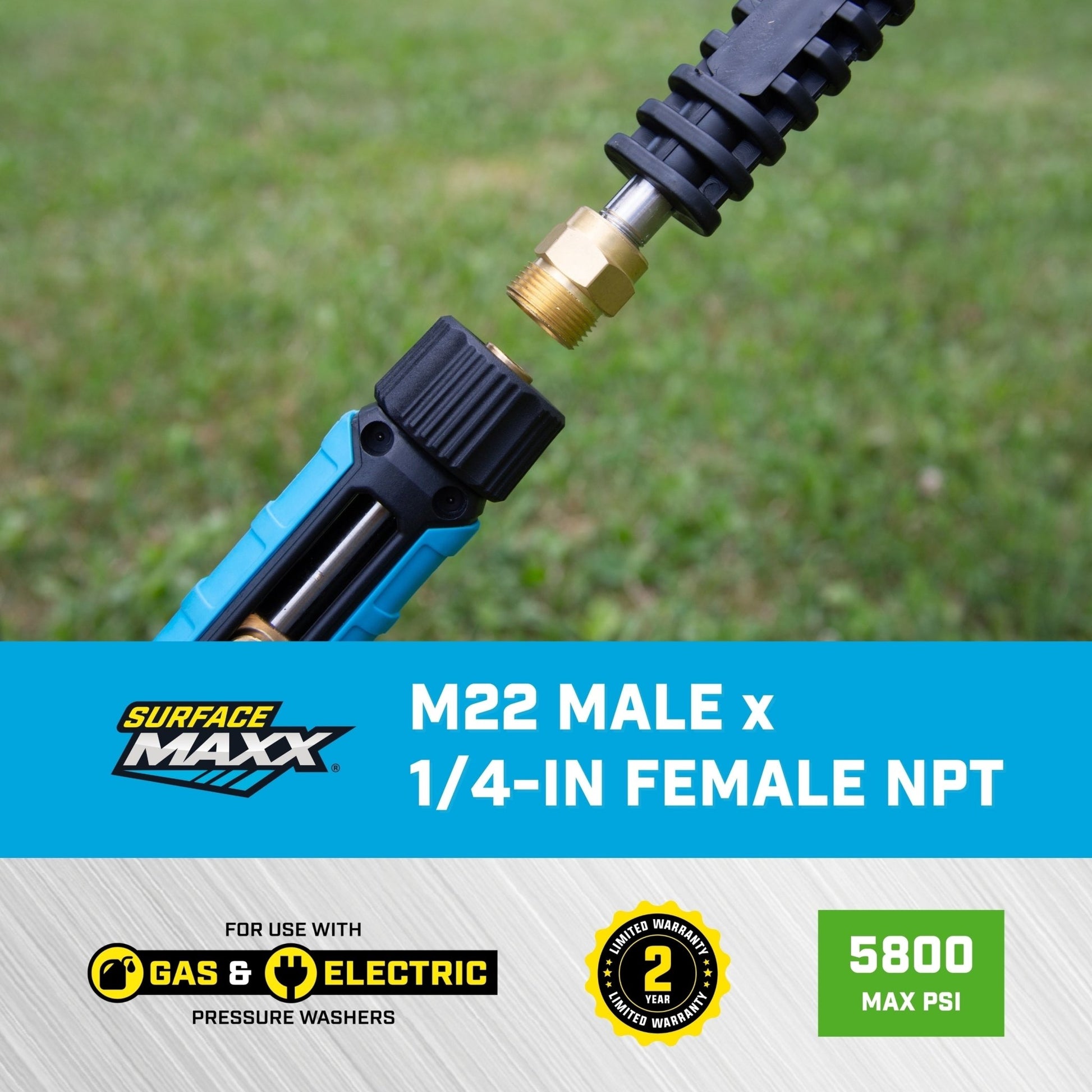 SurfaceMaxx M22 Male x 1/4 - in Female NPT
