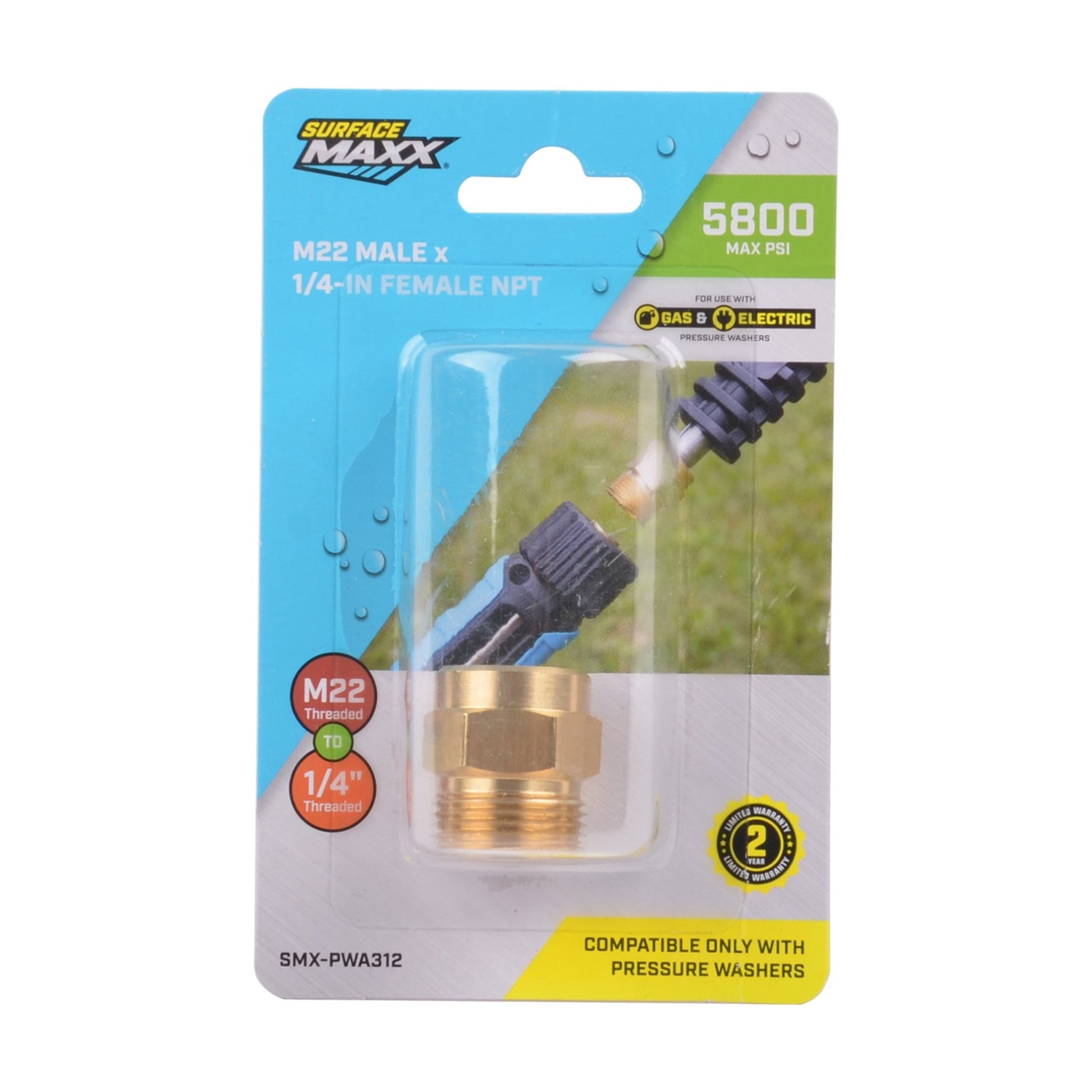 SurfaceMaxx M22 Male x 1/4 - in Female NPT