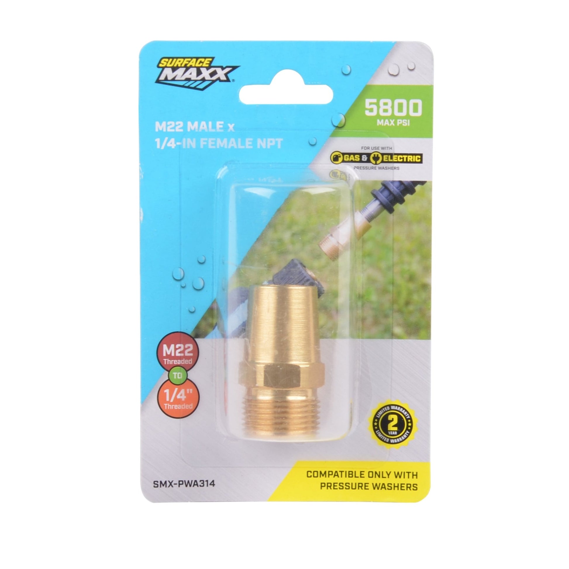 SurfaceMaxx M22 Male x 1/4 - in Female NPT