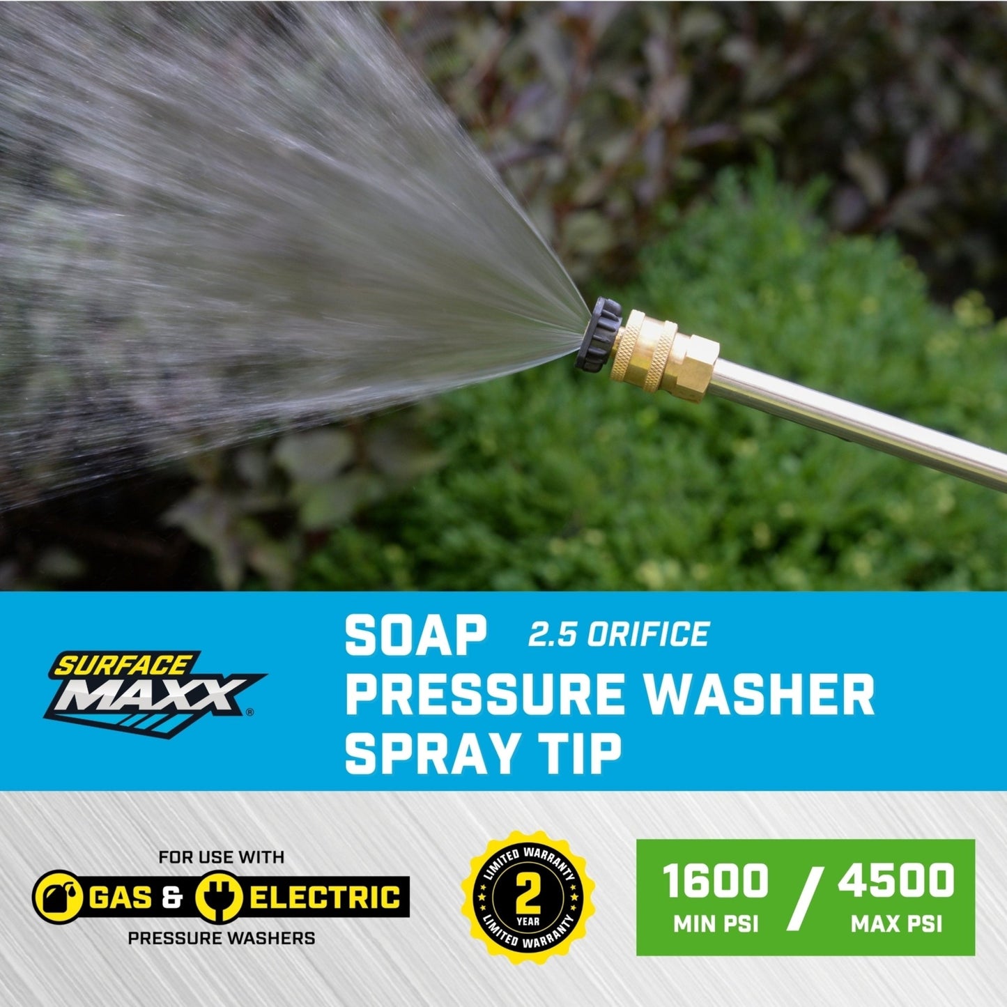 SurfaceMaxx Soap 2.5 Orifice Pressure Washer Spray Tip