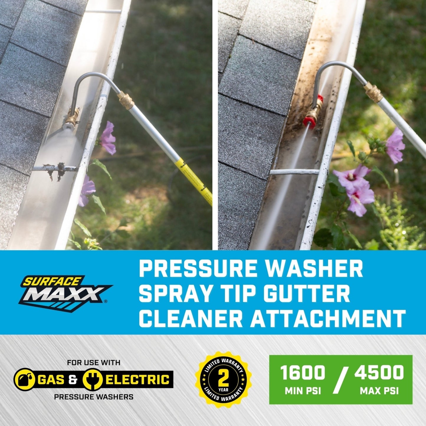 SurfaceMaxx Spray Tip Gutter Cleaner Attachment