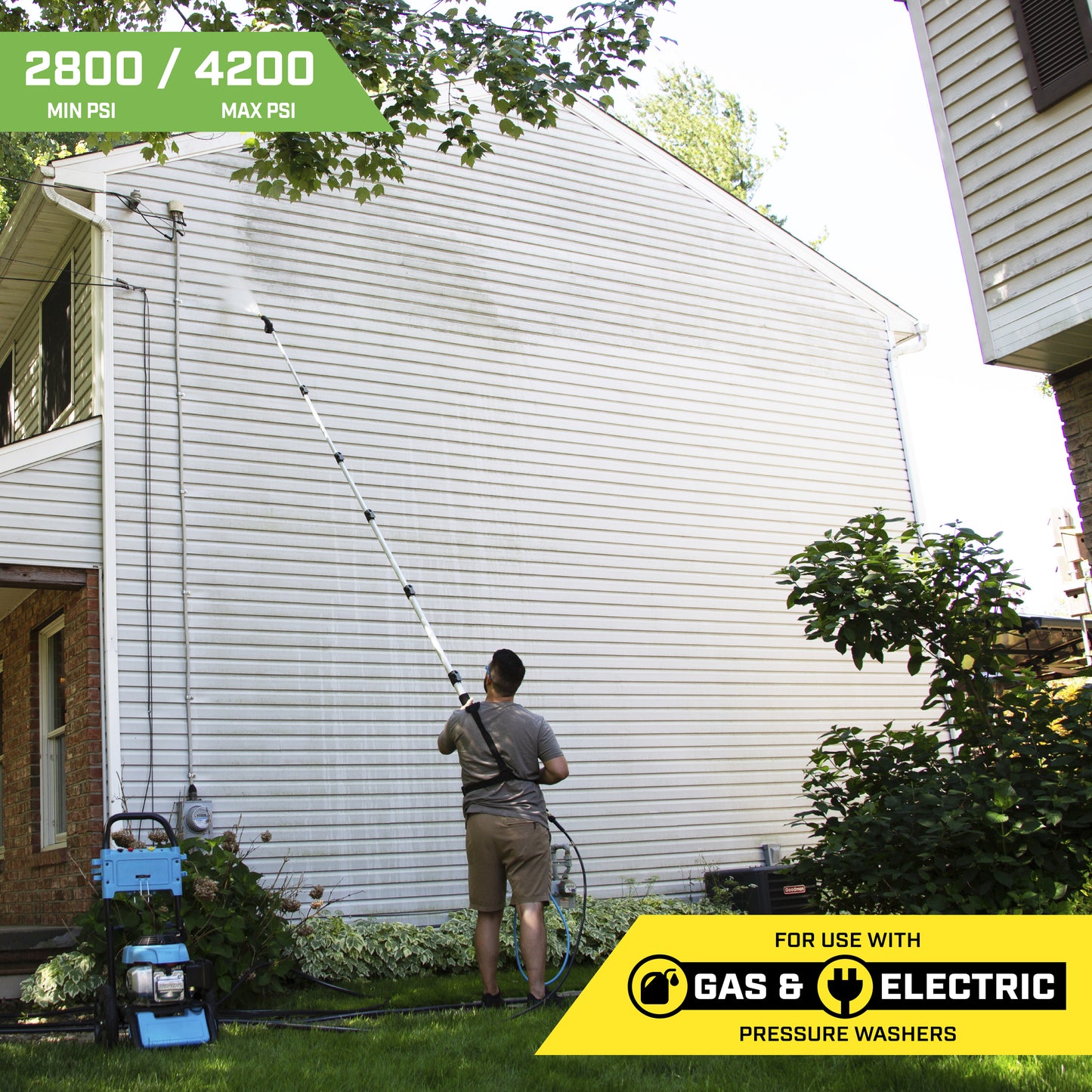 SurfaceMaxx 18-ft Pressure Washer Telescoping Extension Wand