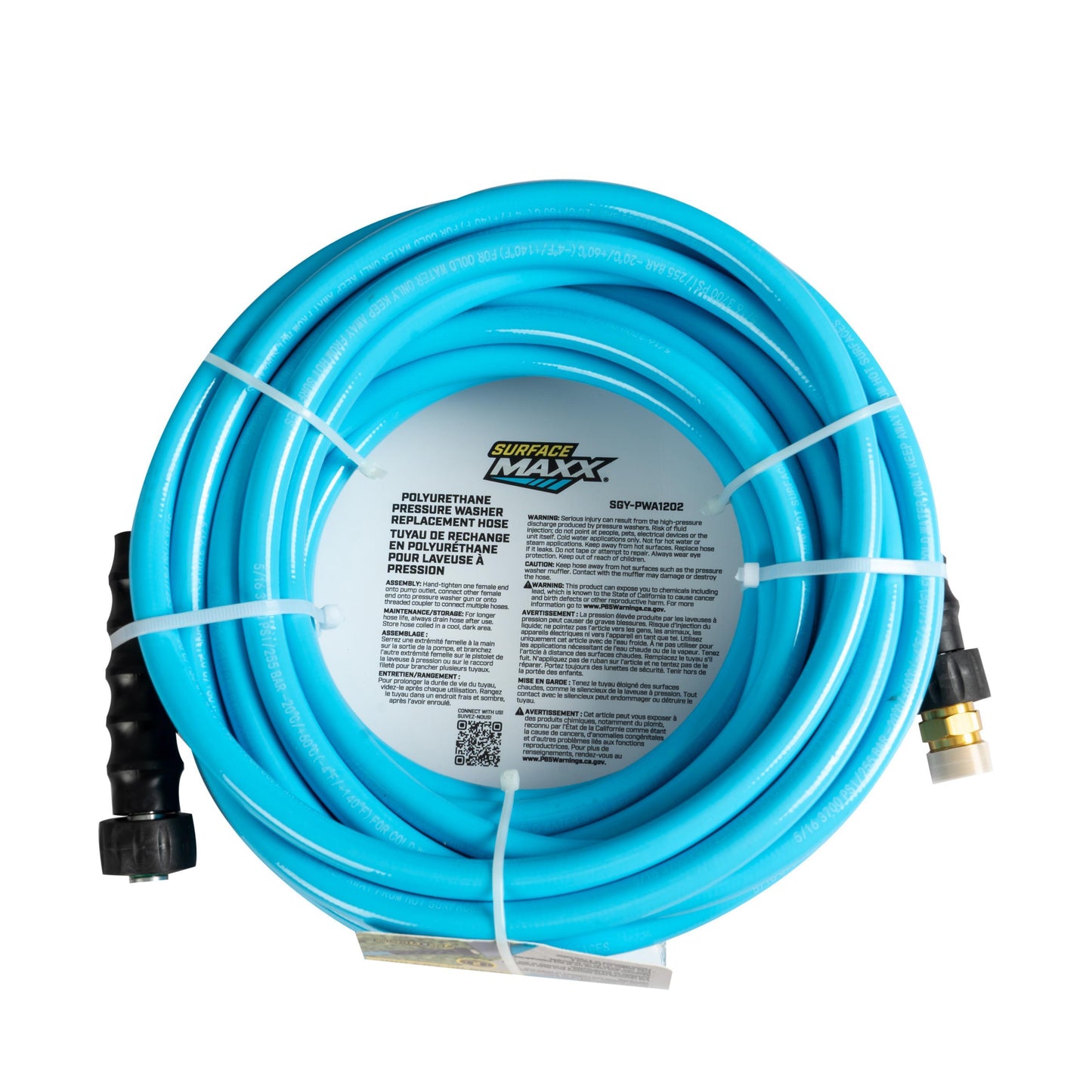 SurfaceMaxx 5/16-in x 40-ft Polyurethane Pressure Washer Replacement Hose