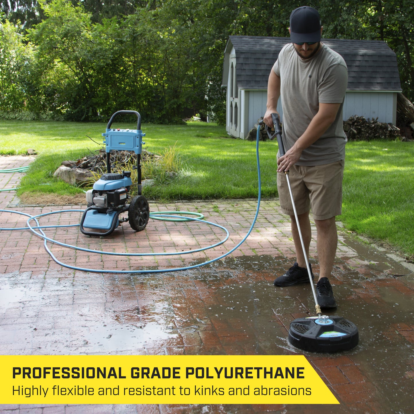 SurfaceMaxx 5/16-in x 40-ft Polyurethane Pressure Washer Replacement Hose
