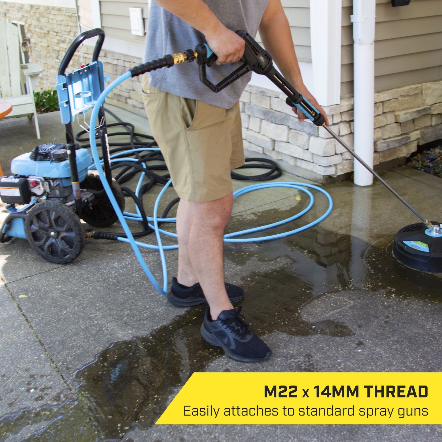 SurfaceMaxx 5/16-in x 40-ft Polyurethane Pressure Washer Replacement Hose