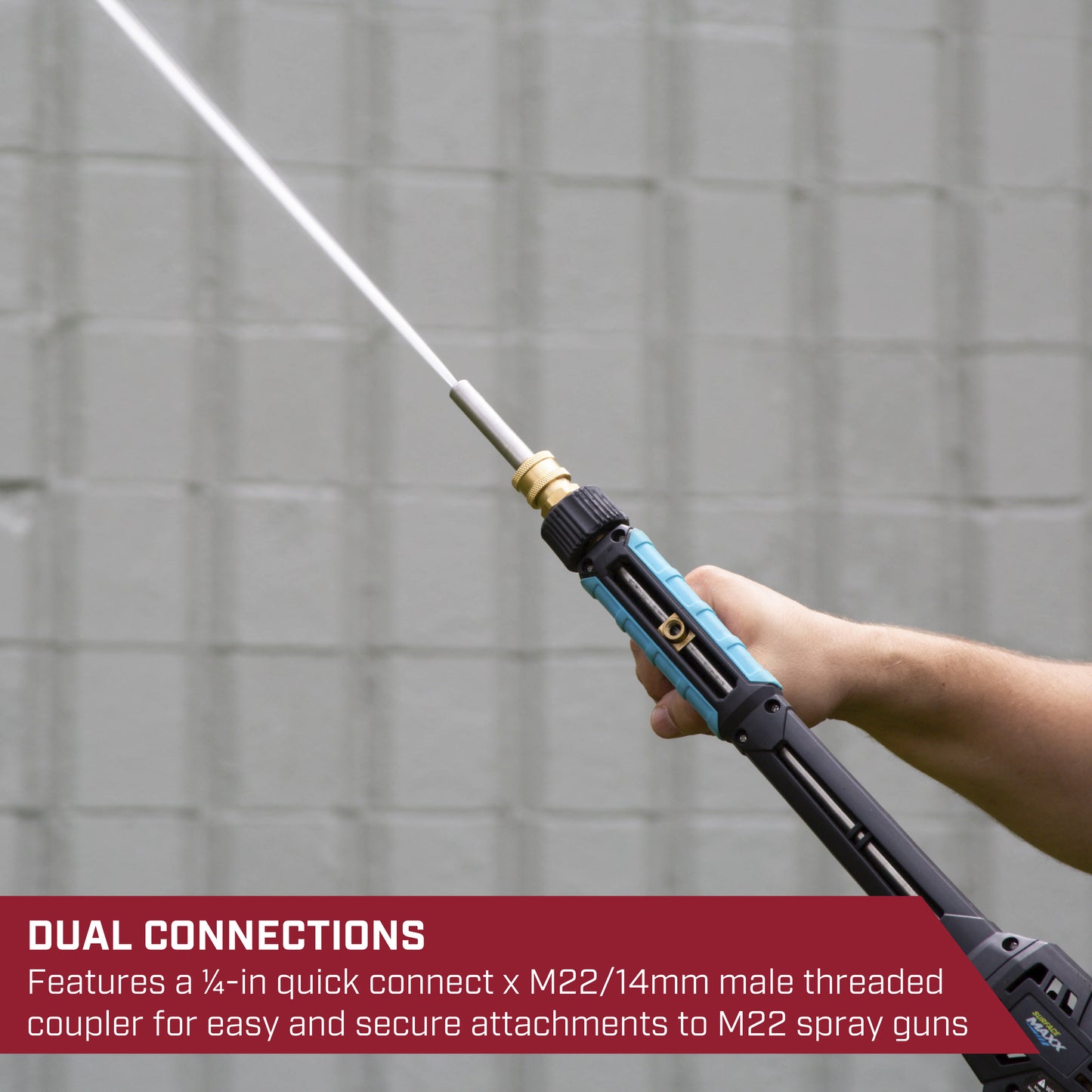 SurfaceMaxx PRO Shooter Stainless Steel High Soap Nozzle - 3.0 Nozzle Size