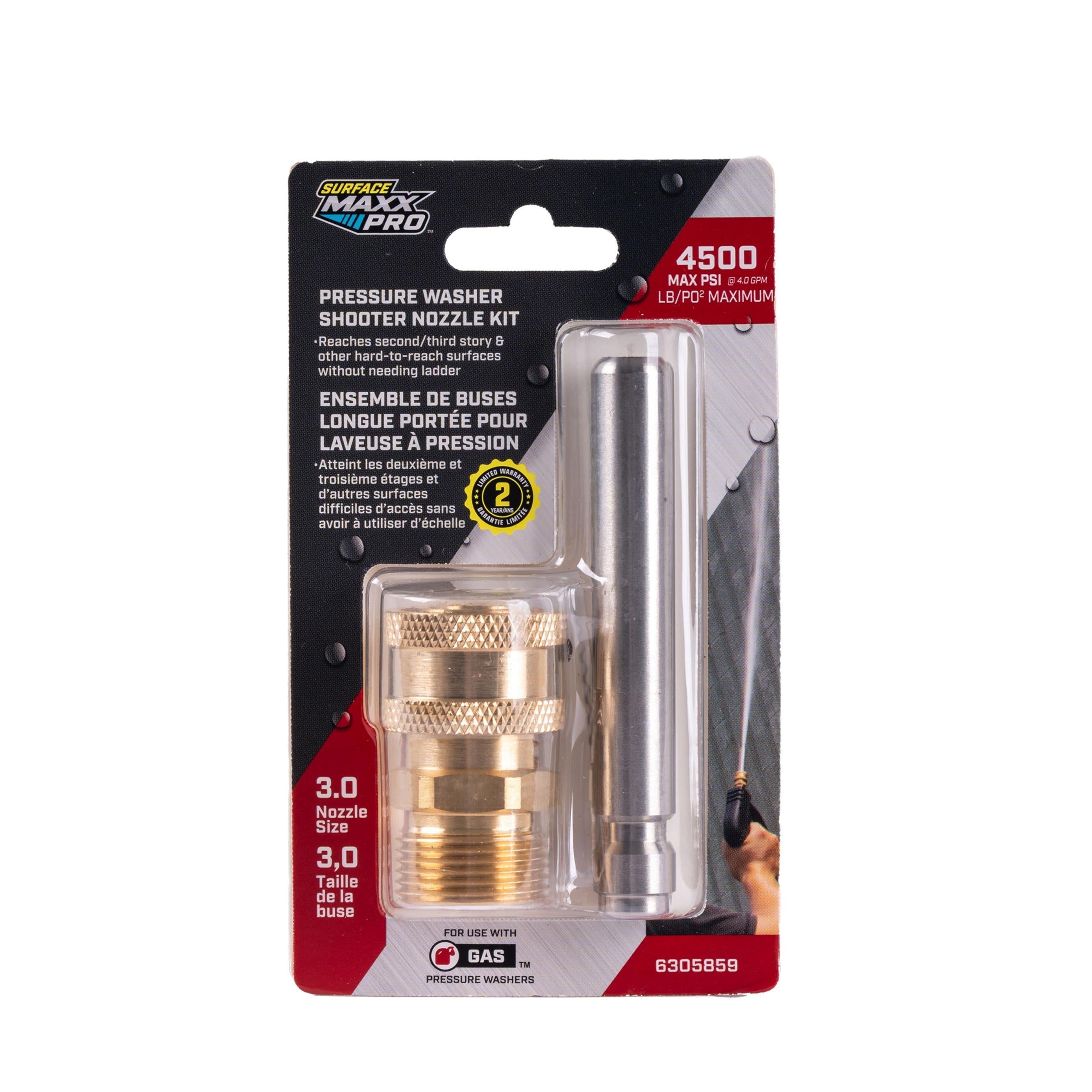 SurfaceMaxx PRO Shooter Stainless Steel High Soap Nozzle - 3.0 Nozzle