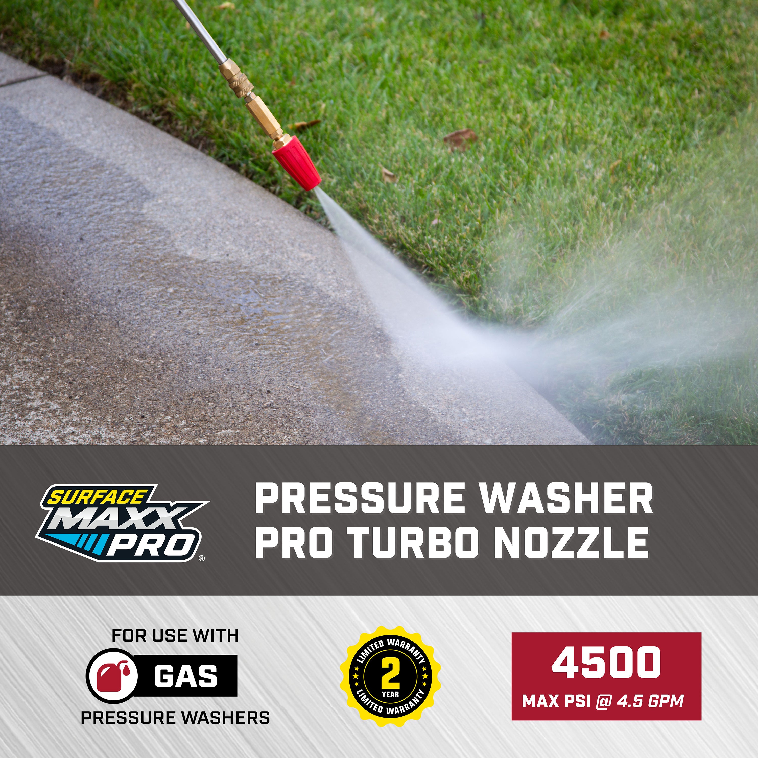 SurfaceMaxx PRO Pressure Washer Turbo Nozzle