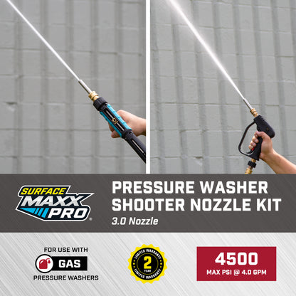 SurfaceMaxx PRO Shooter Stainless Steel High Soap Nozzle - 3.0 Nozzle Size