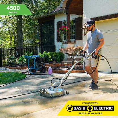 SurfaceMaxx 3/8-in x 50-ft Steel & Polyester Braided Pressure Washer Replacement Hose, Rubber Outer Jacket