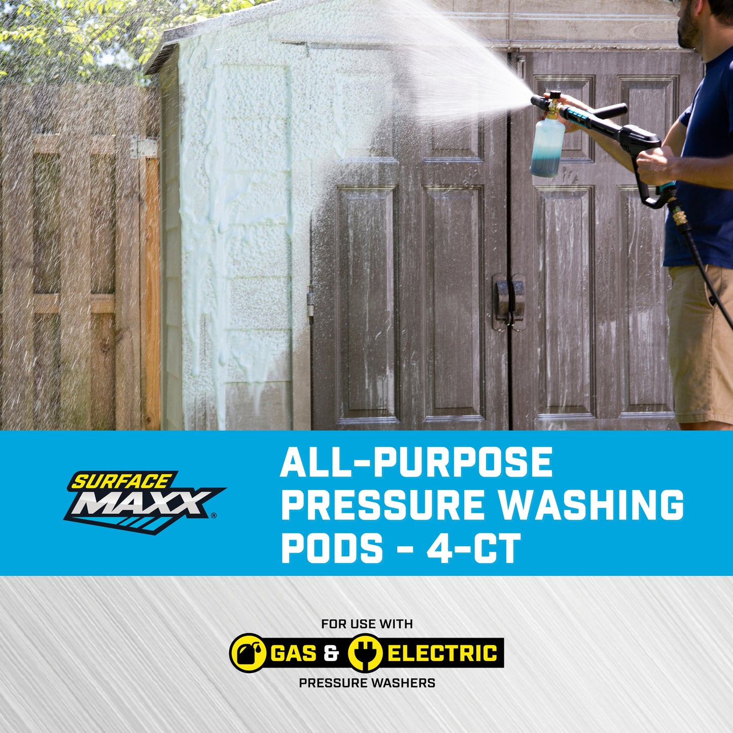 SurfaceMaxx All-Purpose Pressure Washing Pods - 4-Pack