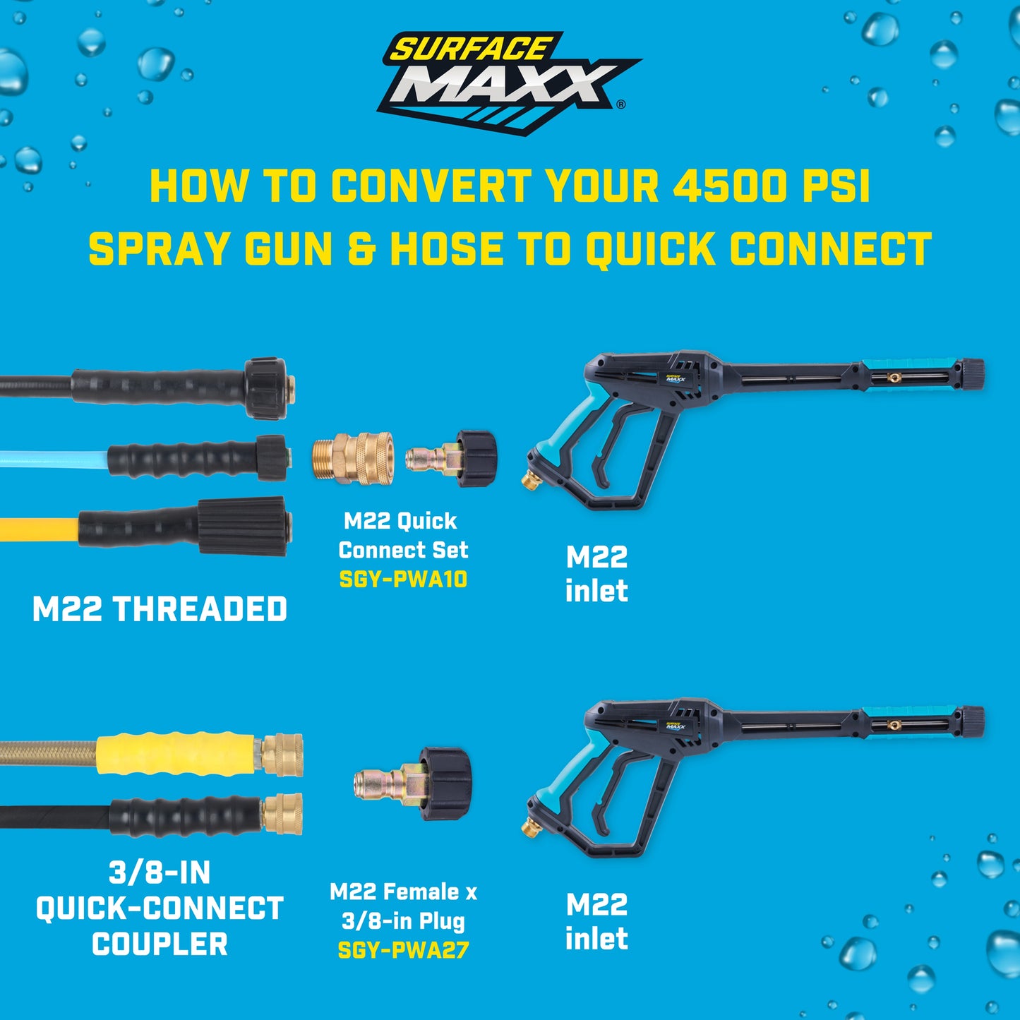 SurfaceMaxx 4500 PSI Spray Gun with Handle