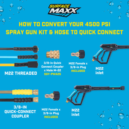 SurfaceMaxx 4500-PSI Pressure Washer Spray Gun Kit