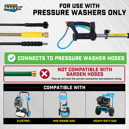 SurfaceMaxx 18-ft Pressure Washer Telescoping Extension Wand