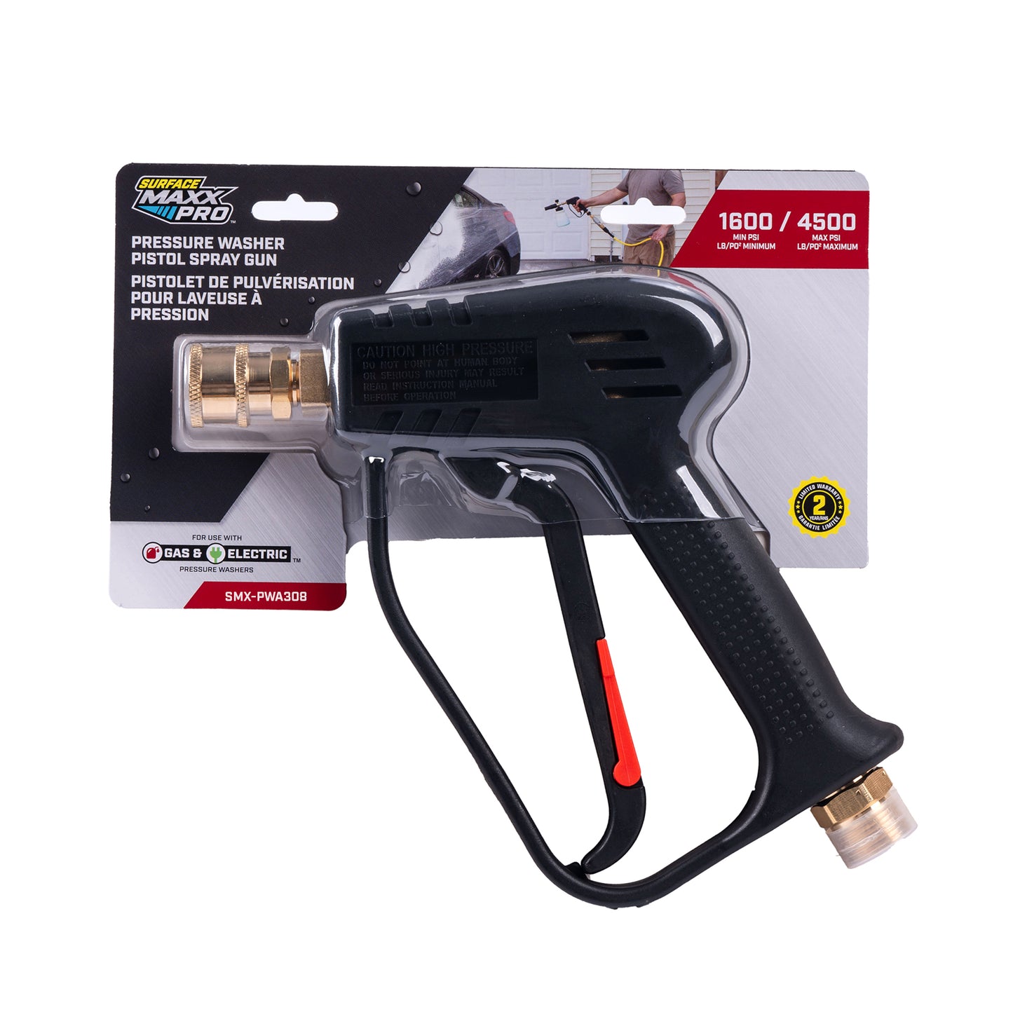 SurfaceMaxx Pressure Washer Pistol Spray Gun