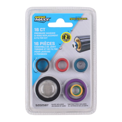 SurfaceMaxx 16 - ct Pressure Washer O - Ring Replacement & Filter Kit