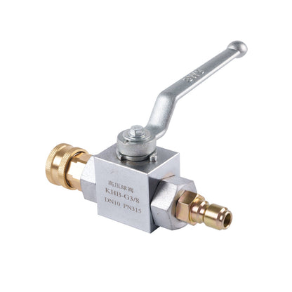 SurfaceMaxx 3/8 - in Plated Steel Ball Valve, 7000 PSI - SurfaceMaxx