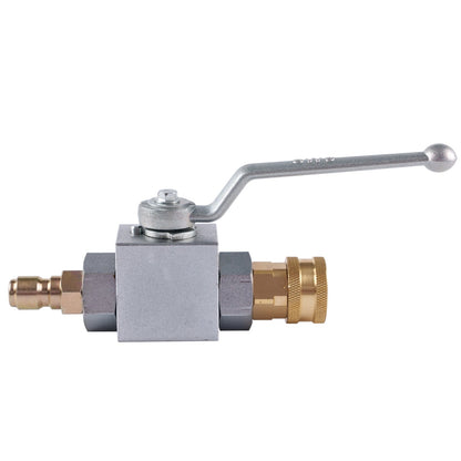 SurfaceMaxx 3/8 - in Plated Steel Ball Valve, 7000 PSI - SurfaceMaxx