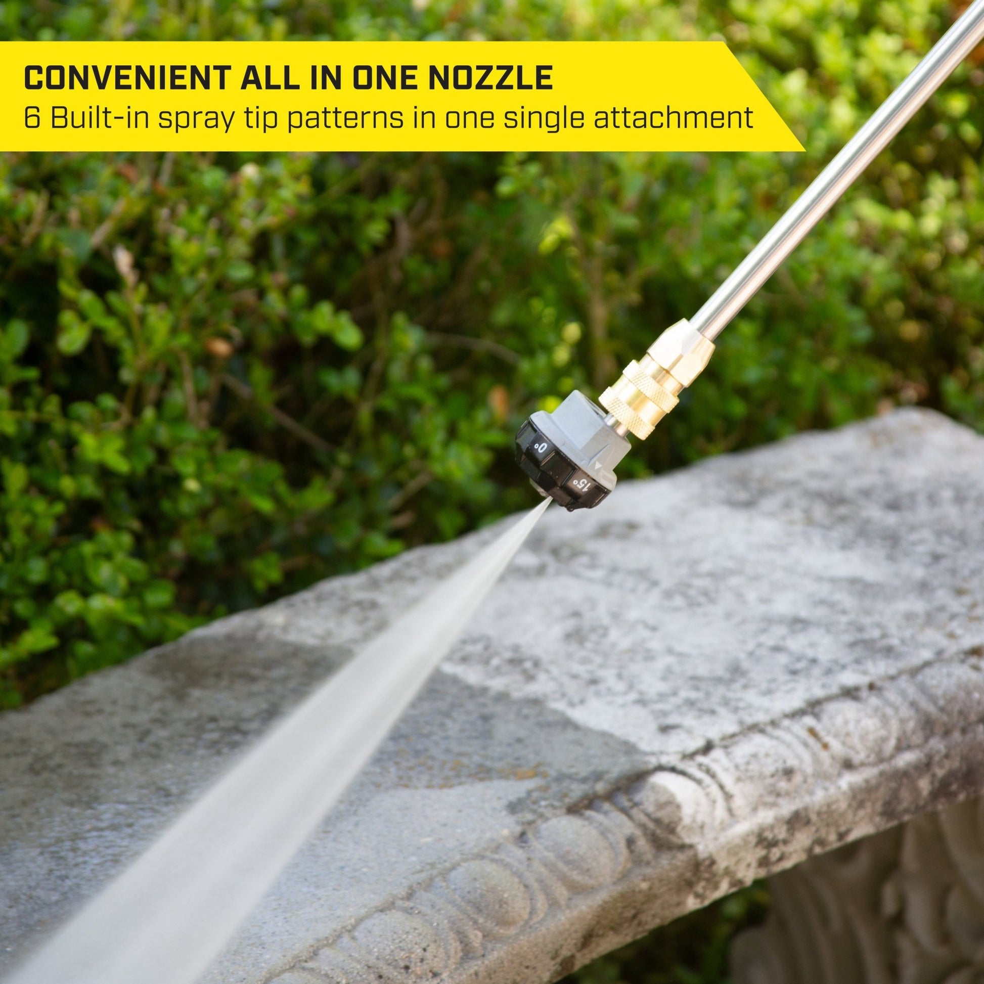 lowes garden hose spray nozzle Surfacemaxx 6-in-1 Change-over Spray Nozzle 3600 Psi