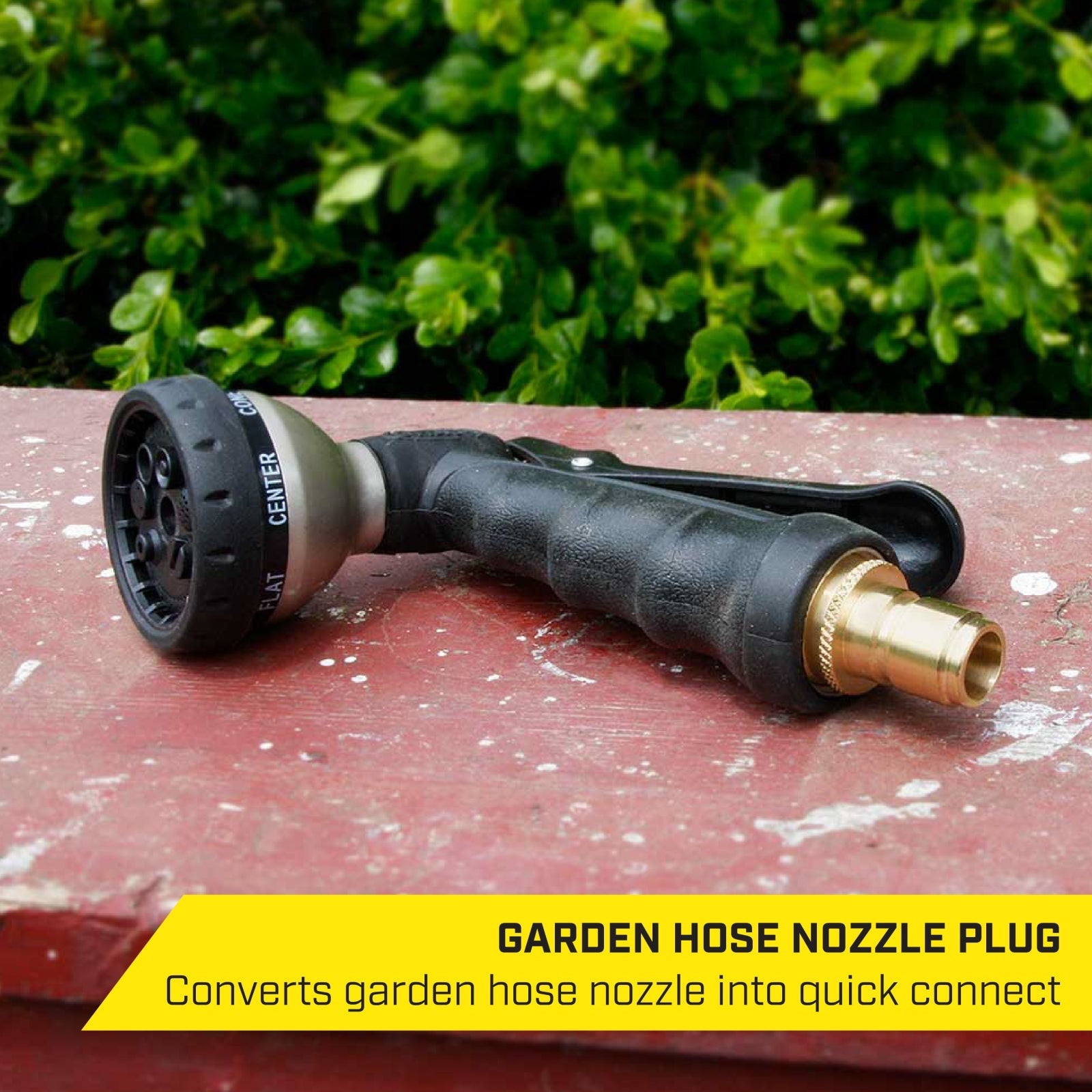 SurfaceMaxx Garden Hose Quick Connect - 1 Coupler, 2 Plugs